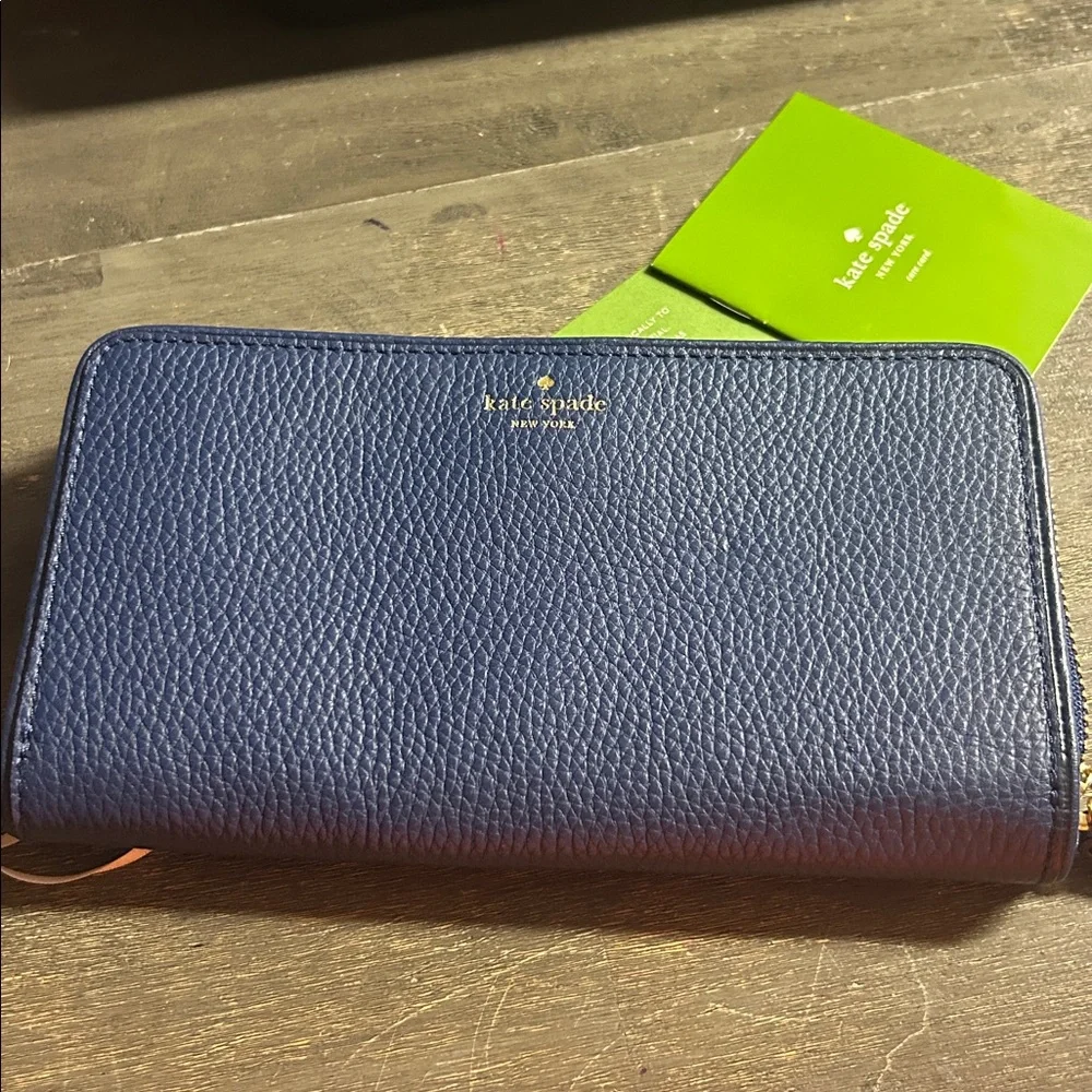Kate Spade Birgitta‎ MulberryStreet in Oceanicblu Leather Wristlet